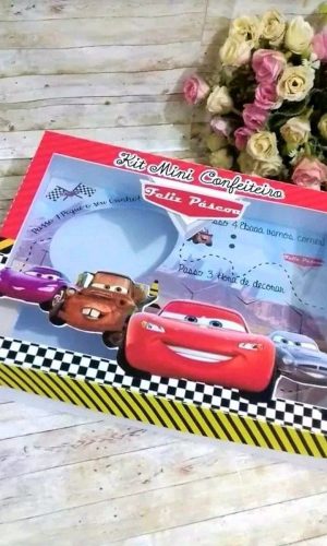 ARQUIVO DE CORTE PASCOA CAIXA MINI CONFEITEIRO CARROS #3076