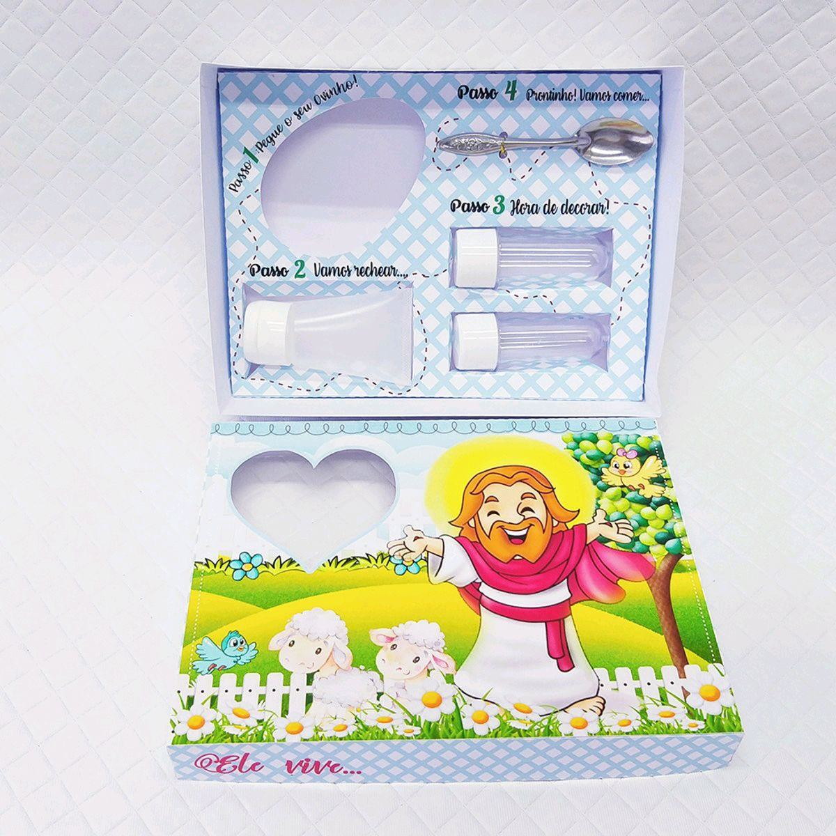 ARQUIVO DE CORTE PASCOA CAIXA MINI CONFEITEIRO CRISTÃ #3014