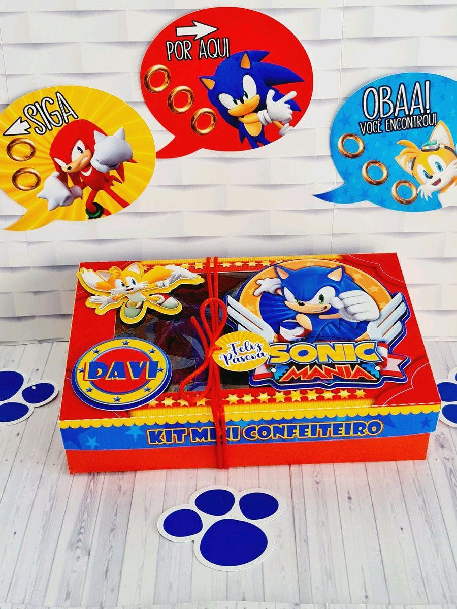 Arquivo de Corte Pascoa Caixa Mini Confeiteiro Sonic (#3229) - Imagem 3