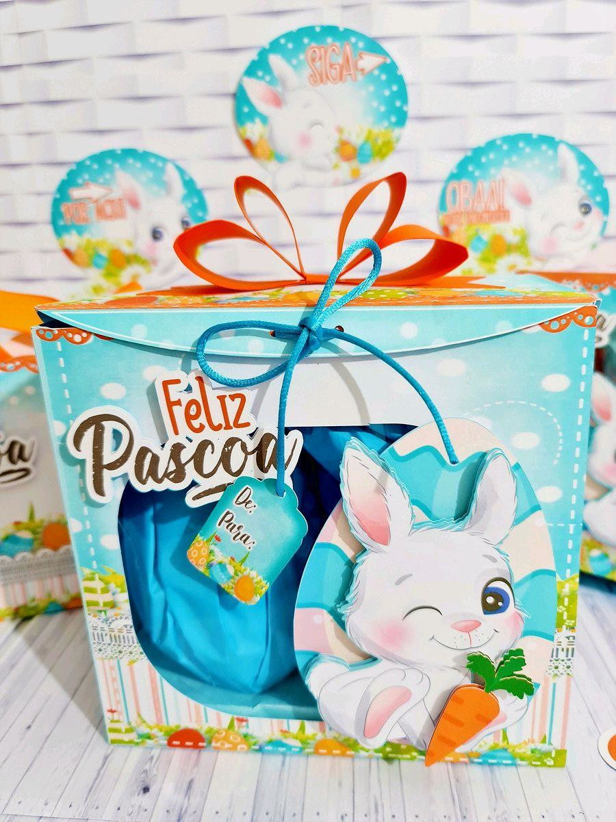 ARQUIVO DE CORTE PASCOA CAIXA OVO E COPO COELHINHO (#3325) - Imagem 3