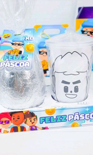 ARQUIVO DE CORTE PASCOA CAIXA OVO E COPO PK XD MENINO #3428