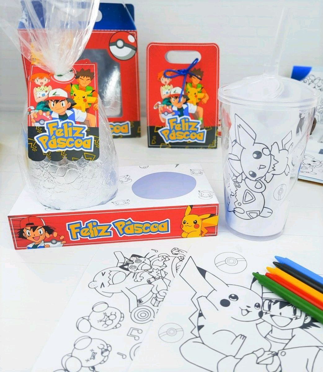 ARQUIVO DE CORTE PASCOA CAIXA OVO E COPO POKEMON (#3430)
