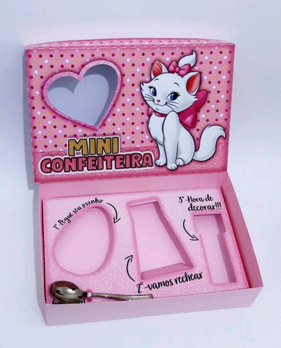 Arquivo de Corte Pascoa Mini Confeiteiro Gatinha Marie #3214 - Imagem 2