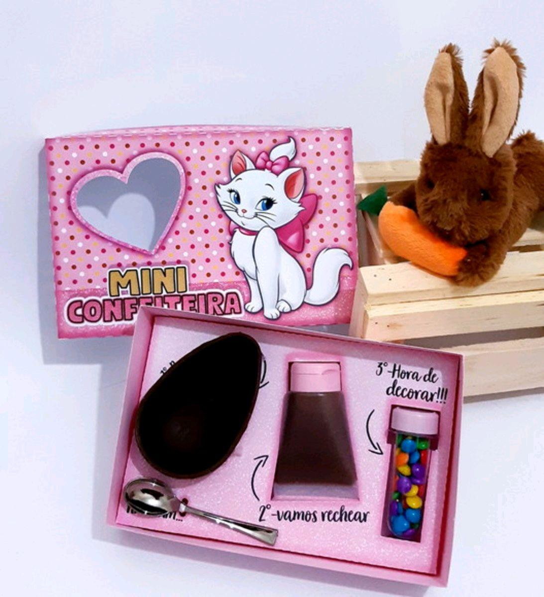 Arquivo de Corte Pascoa Mini Confeiteiro Gatinha Marie #3214