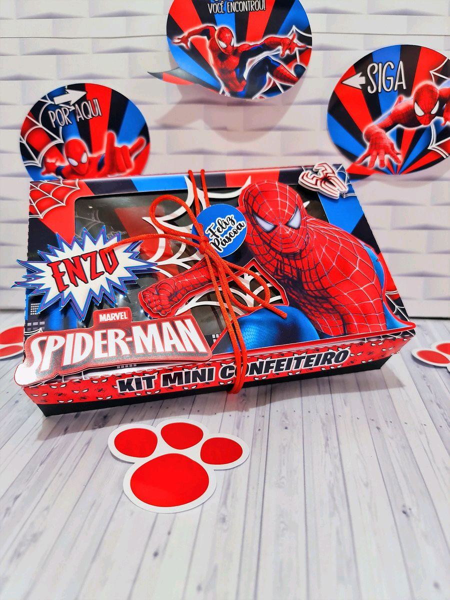 ARQUIVO DE CORTE PASCOA MINI CONFEITEIRO HOMEM ARANHA #3288 - Imagem 3