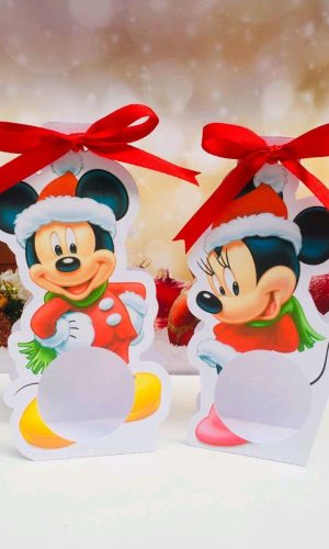 Arquivo de Corte Porta Bombom Mickey de Natal #11289