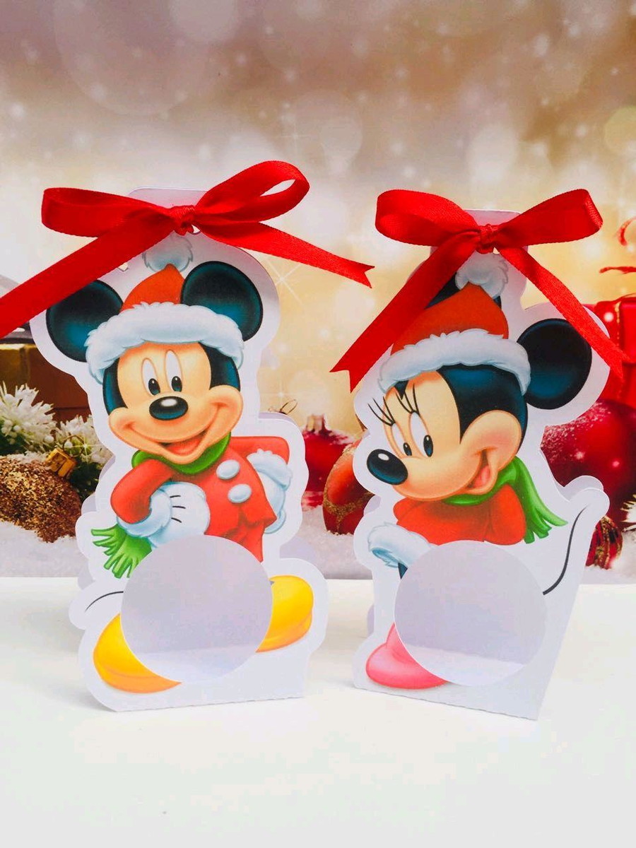 Arquivo de Corte Porta Bombom Mickey de Natal #11289