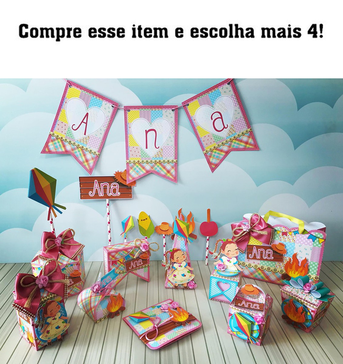 Arquivo de Corte São João Menina- Studio e pdf