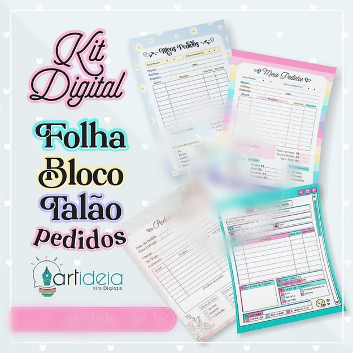 ARQUIVO DE CORTE TALÃO DE PEDIDOS DE CLIENTES #13848 - Imagem 2