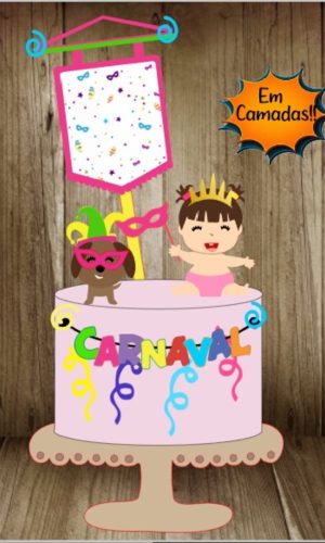 Arquivo de Corte Topo Carnaval em camadas( não editamos)