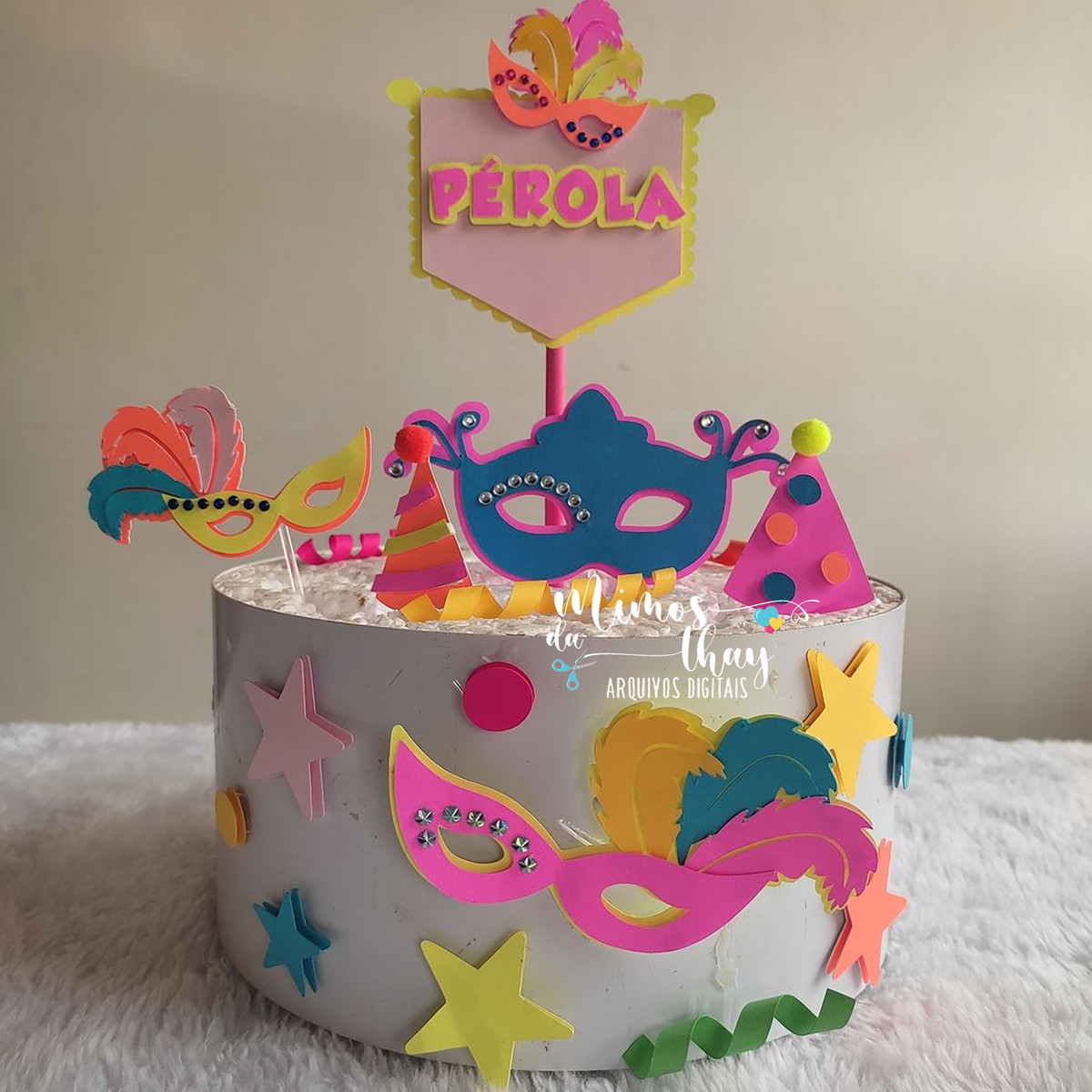 Arquivo de Corte: Topo Carnaval Máscaras 053