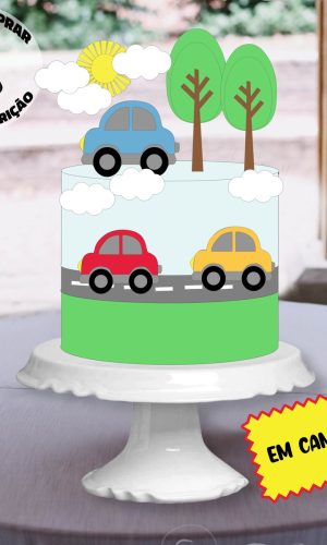 Arquivo De Corte Topo Carrinhos Camadas