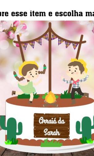 KIT C/ 5: ARQUIVO DE CORTE TOPO ARRAIÁ CASAL CAIPIRA 017