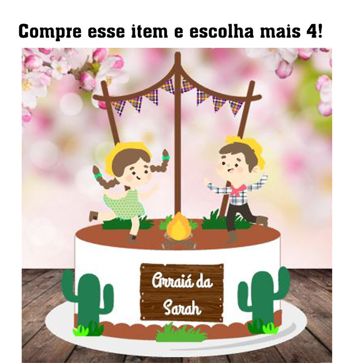 KIT C/ 5: ARQUIVO DE CORTE TOPO ARRAIÁ CASAL CAIPIRA 017