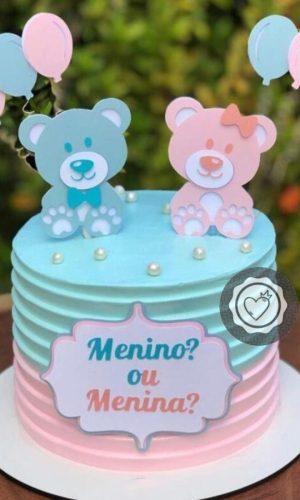 Arquivo de Corte Topo Cha de Revelação Ursinhos 02