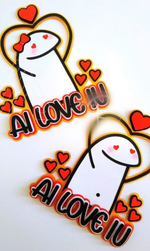 Arquivo De Corte Topo De Bolo Amor Ai Love Iu Flork #15115