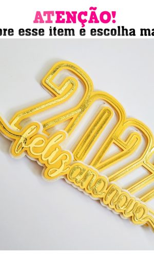 Arquivo de Corte Topo de bolo Ano Novo 2022 003