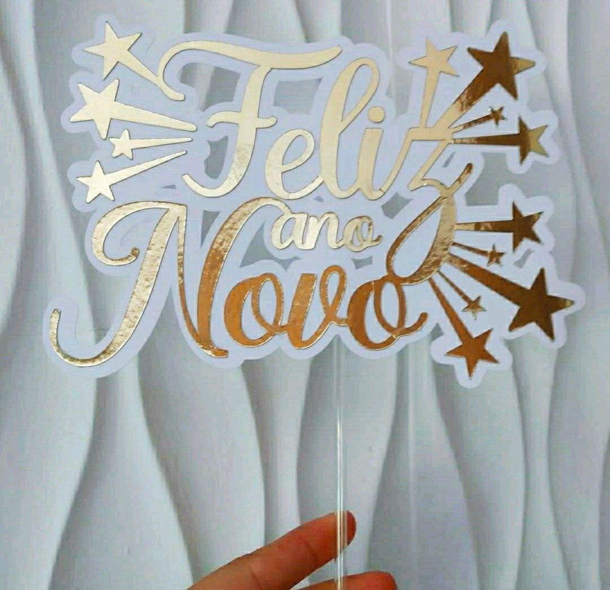 Arquivo de Corte Topo de Bolo Ano Novo Natal (#2155)