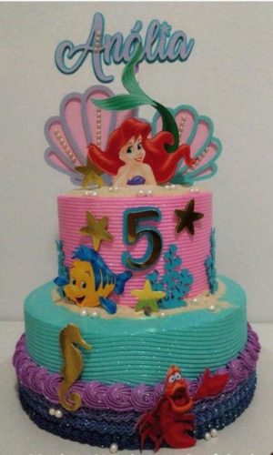 Arquivo de corte topo de bolo Ariel