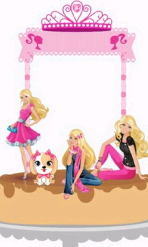 ARQUIVO DE CORTE TOPO DE BOLO BARBIE (#1516)