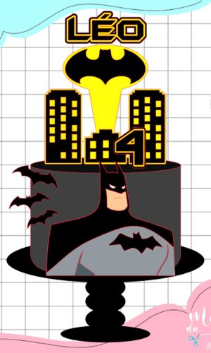 Arquivo de Corte Topo de Bolo Batman 004