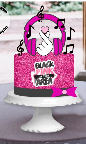 Arquivo de Corte Topo de Bolo Black Pink