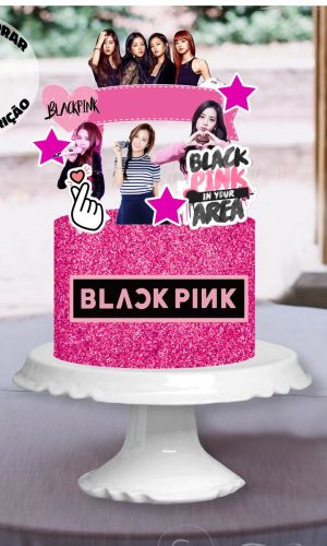 Arquivo de Corte Topo de Bolo Black Pink