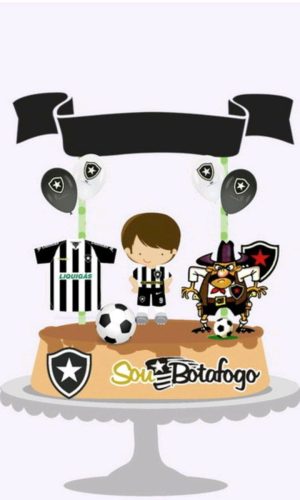 ARQUIVO DE CORTE TOPO DE BOLO BOTAFOGO (#1522)