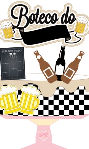 Arquivo de Corte: Topo de Bolo Boteco Mesa 3d 006