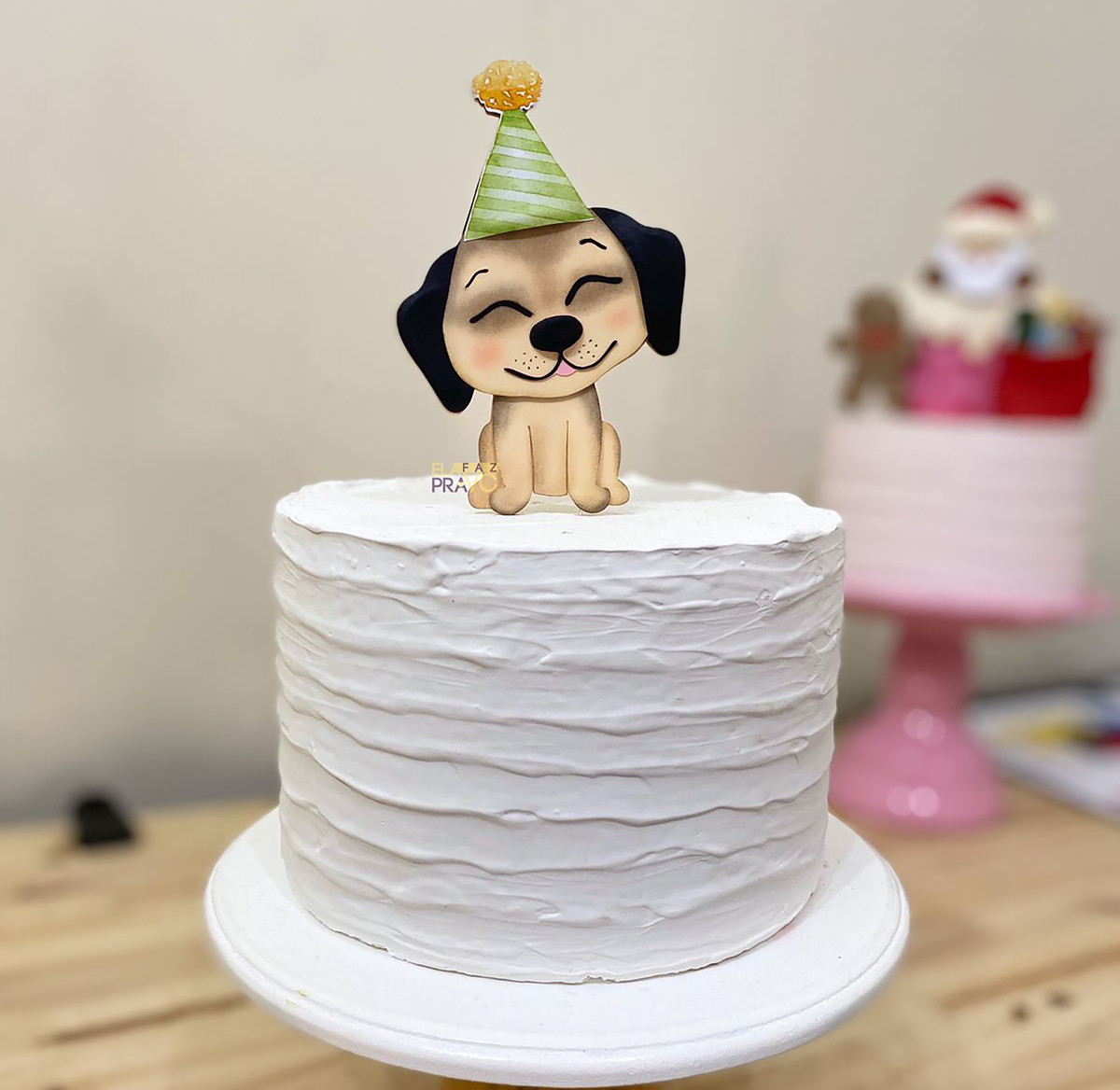Arquivo de Corte: Topo de Bolo Cachorrinho 004