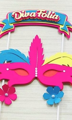 Arquivo de corte topo de bolo carnaval
