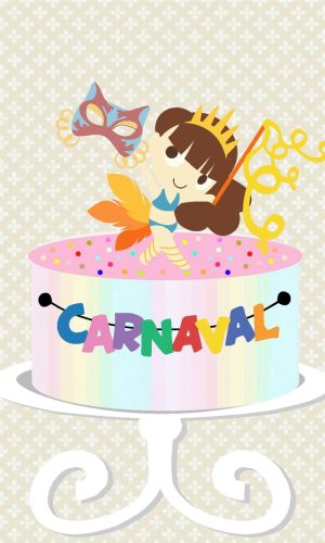 KIT C/ 5: ARQUIVO DE CORTE: TOPO CARNAVAL MENINA 010