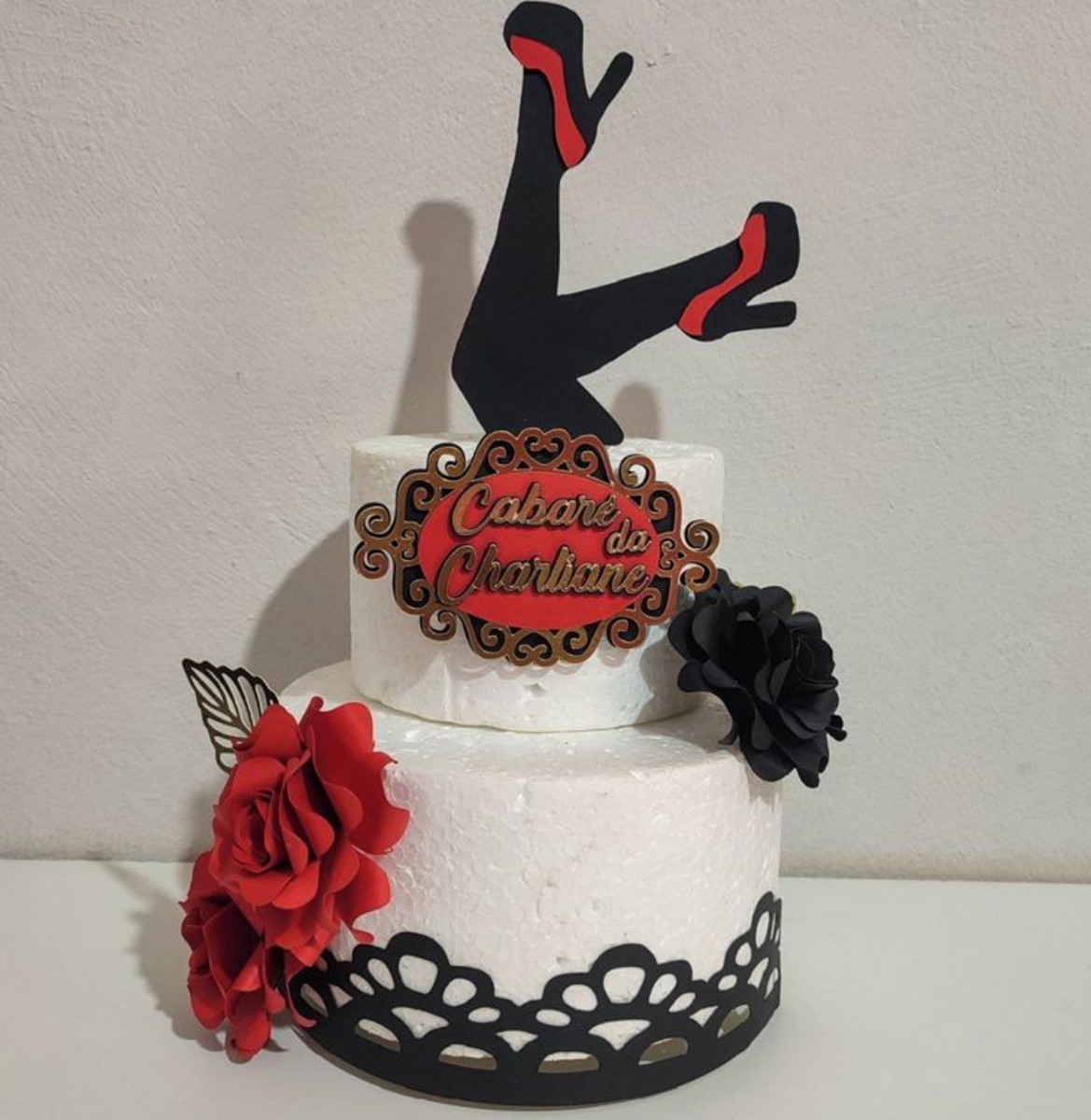 Arquivo de Corte: Topo de Bolo Chá de Lingerie + Flor 3d 004