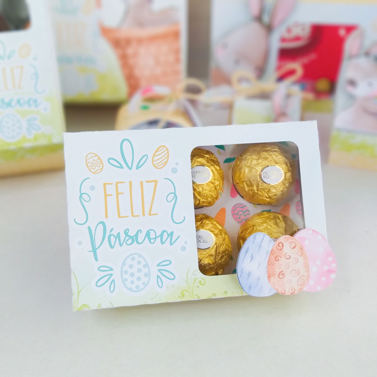 Arquivo de corte caixa 6 doces pascoa - Imagem 2