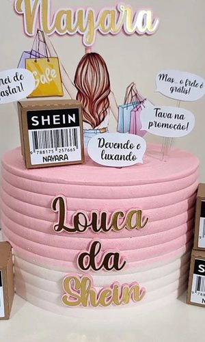 Arquivo de Corte: Topo de Bolo Compras Shein 001