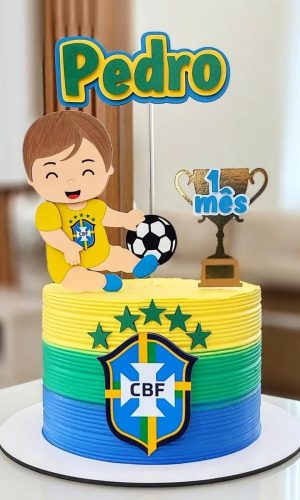 Arquivo de Corte: Topo de Bolo Copa do Mundo Brasil Baby 036
