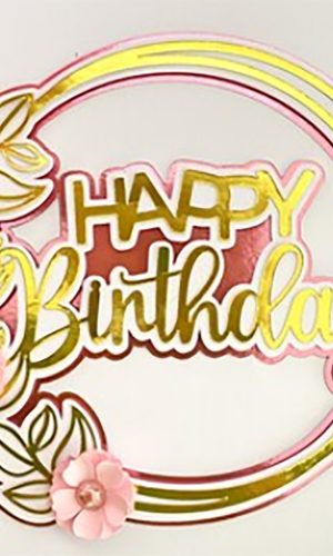 Arquivo de Corte: Topo de Bolo Coringa Happy Birthday 002