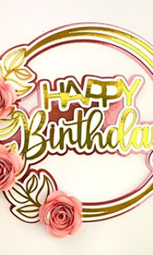 Arquivo de Corte: Topo de Bolo Coringa Happy Birthday 004