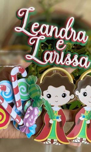 Arquivo de Corte: Topo de Bolo Cosme e Damião 001