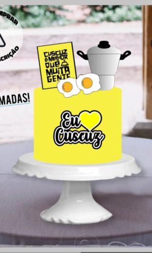 Arquivo de corte topo de bolo CUSCUZ em camadas