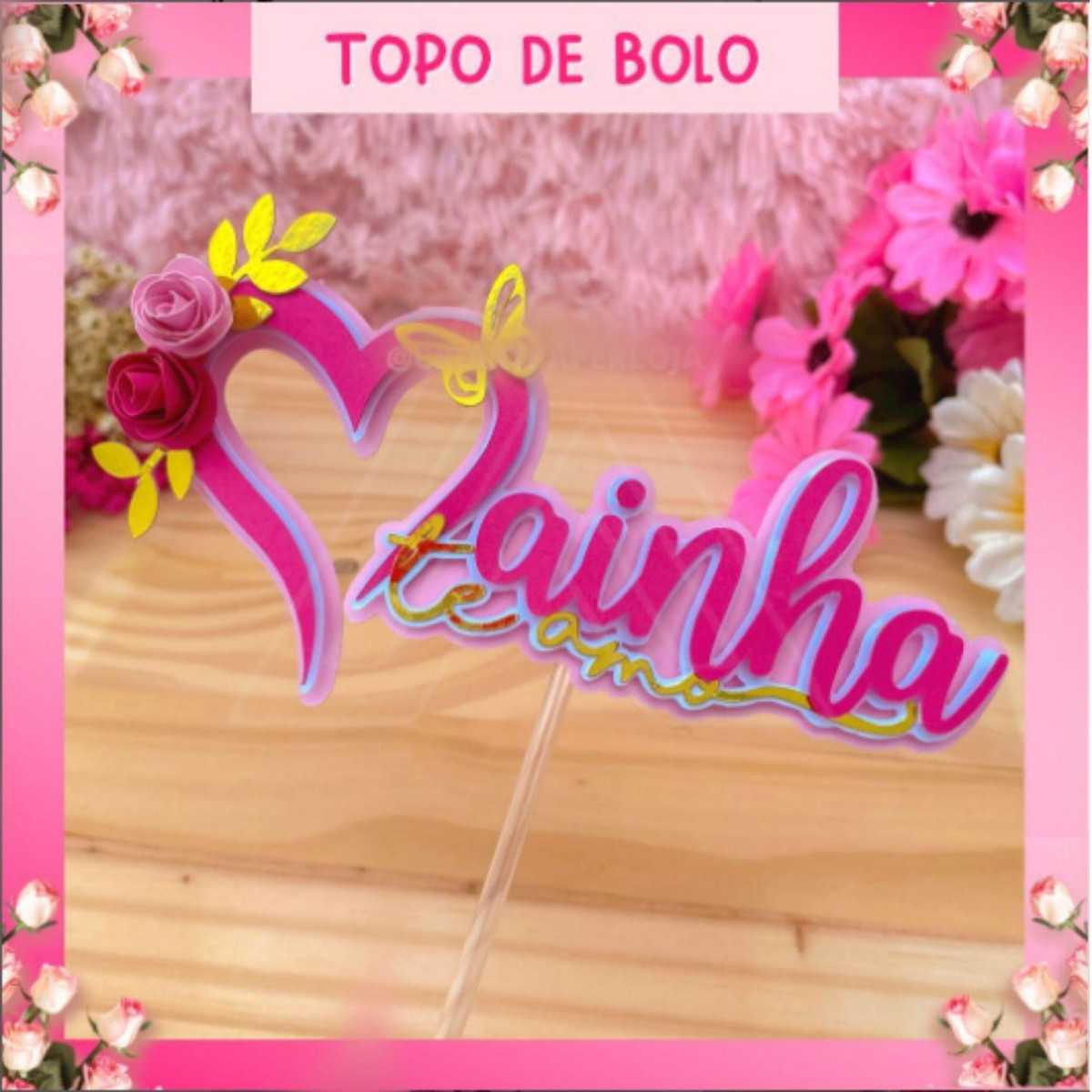 ARQUIVO DE CORTE TOPO DE BOLO DIA DAS MÃES #13982