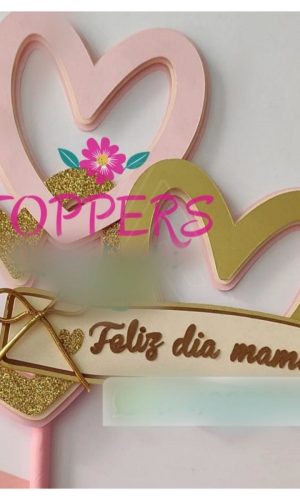 ARQUIVO DE CORTE TOPO DE BOLO DIA DAS MÃES #13992