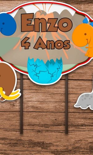 ARQUIVO DE CORTE TOPO DE BOLO DINOSSAURO DINO #14150