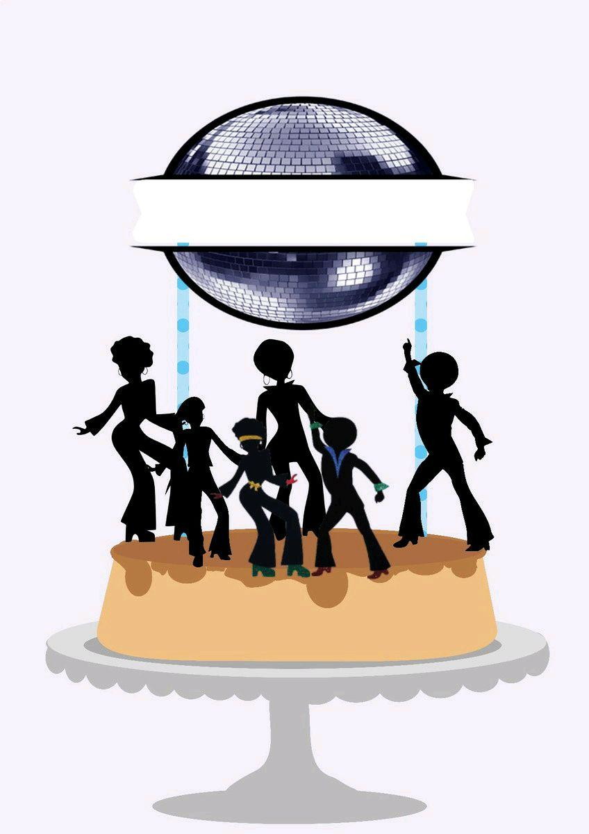 ARQUIVO DE CORTE TOPO DE BOLO DISCOTECA BALADA (#1533)
