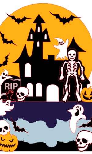 Arquivo De Corte: Topo De Bolo Em Camadas Halloween 004