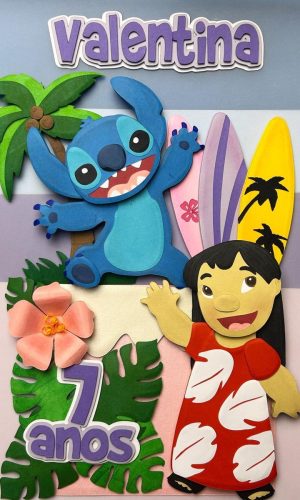 Arquivo de Corte: Topo de Bolo em Camadas Lilo e Stitch 006