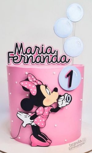Arquivo de Corte: Topo de Bolo em Camadas Minnie Rosa 025
