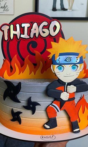Arquivo de Corte: Topo de Bolo em Camadas Naruto 004