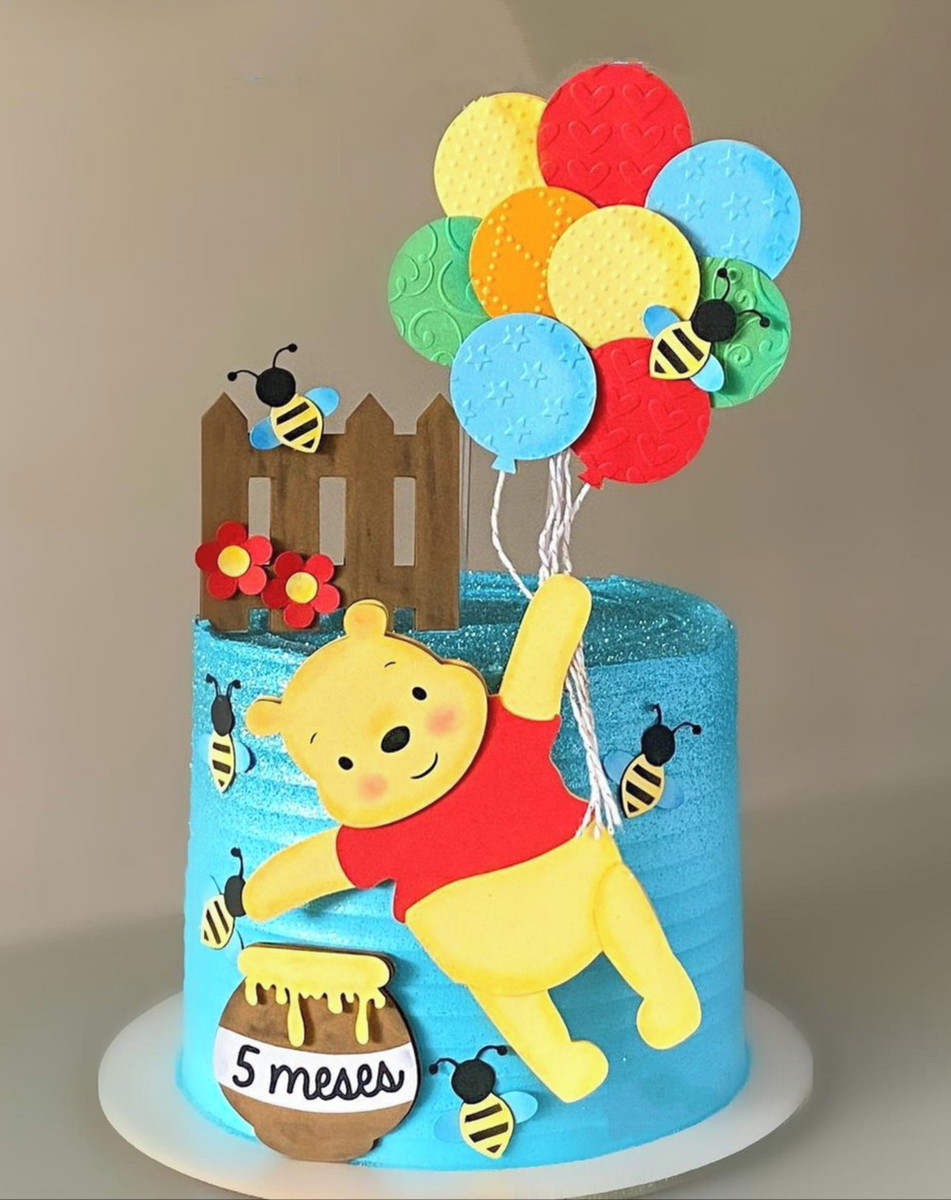 Arquivo de Corte: Topo de Bolo em Camadas Ursinho Pooh 011