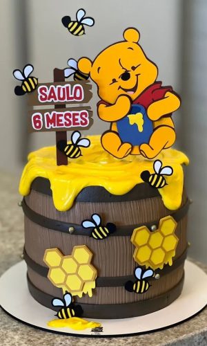 Arquivo de Corte: Topo de Bolo em Camadas Ursinho Pooh 013